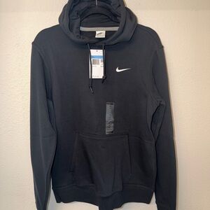 Nike Black Hoodie with White Tag Detail